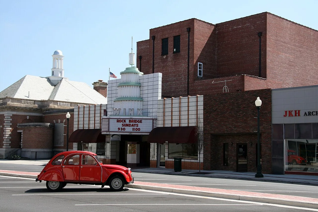 Wink Theater on Crawford Street in downtown Dalton, Georgia