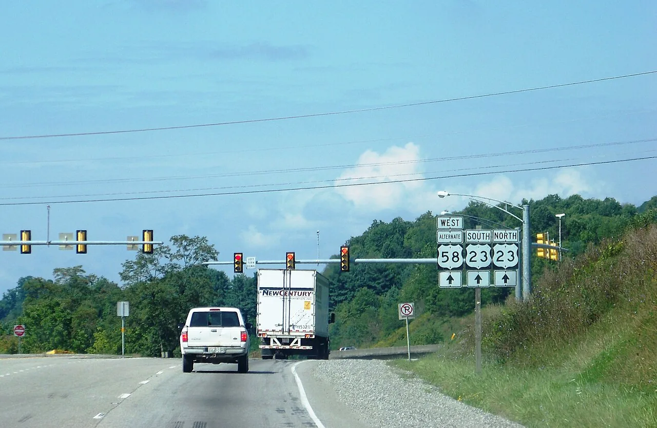 Street-level view of Norton, Virginia
