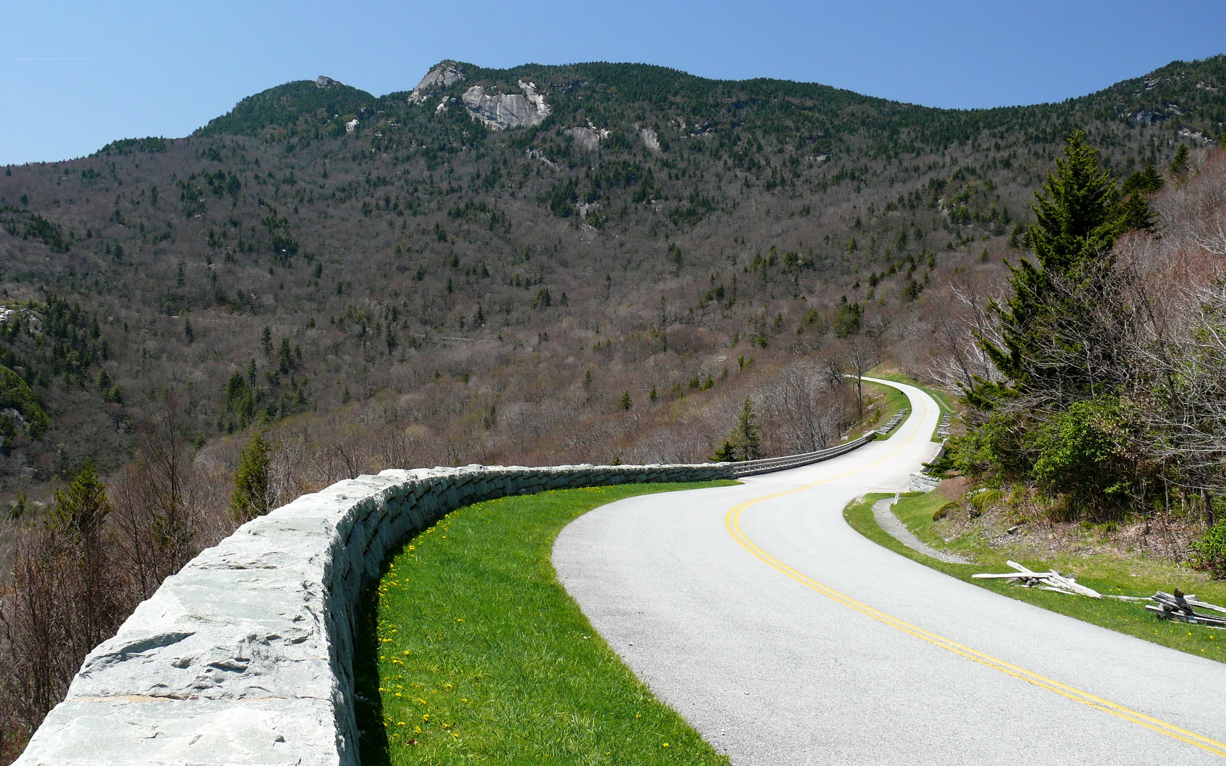 Blue Ridge Parkway ridgeline in Avery County, North Carolina